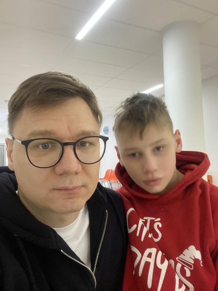 Nojus su tėčiu